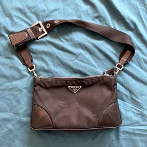 Black nylon Prada Shoulder Bag- Authentic